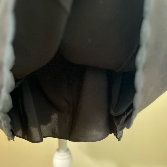 Kate Spade Black Mini Dress with Scalloped Trim - Picture 8 of 8